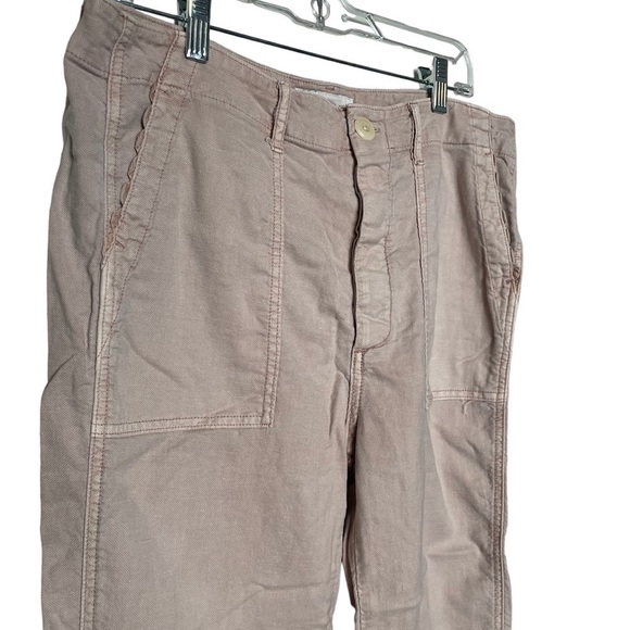 THE GREAT. Blush Ric Rac Cropped Pants - Picture 3 of 12